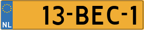 Trailer License Plate
